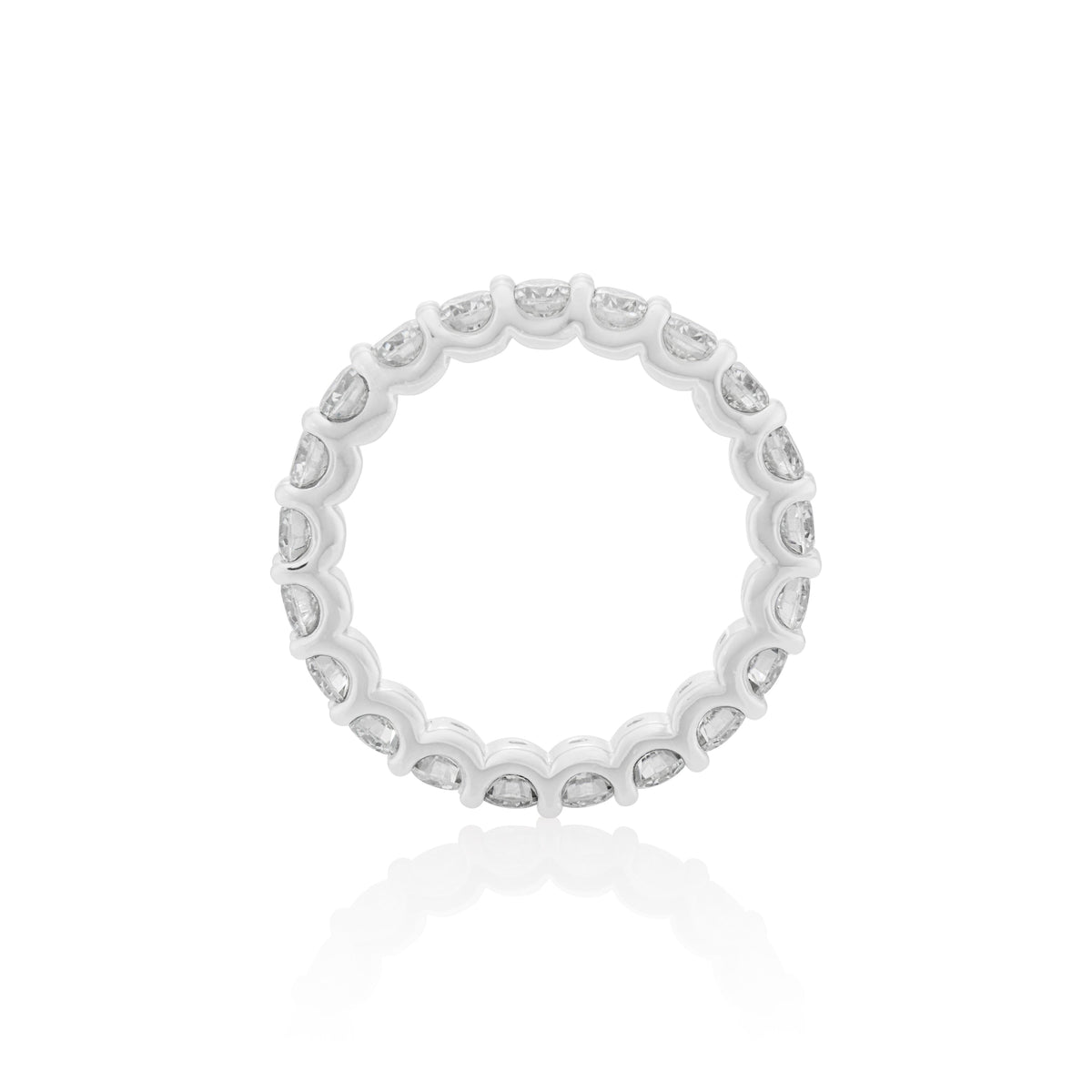 3mm Moissanite Eternity Ring in 925 Sterling Silver